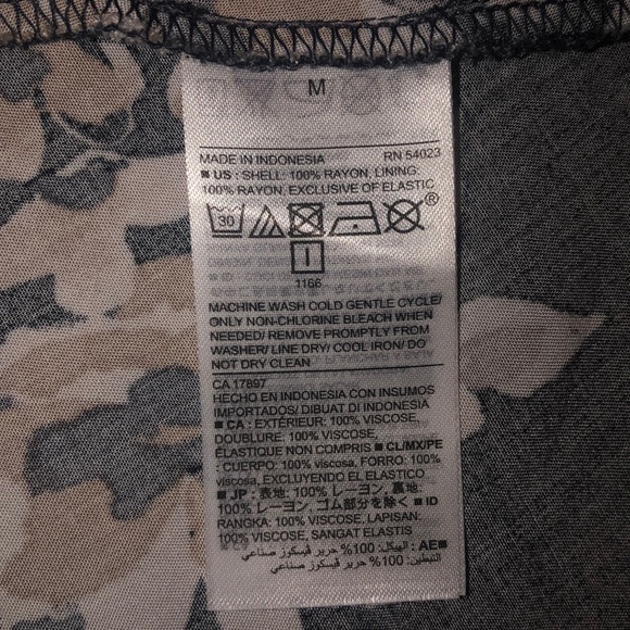 Powder Navy Dress W/Cream Floral Print - Picture 7 of 7